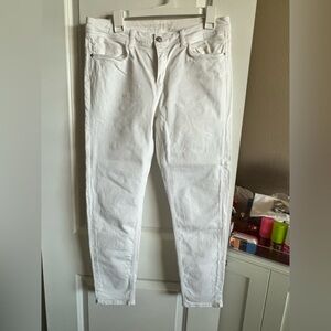 Zara Women's Crisp White Skinny Jeans